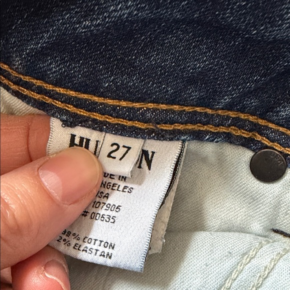 Hudson Jeans Women's Straight Leg in Deep Blue - Picture 3 of 12